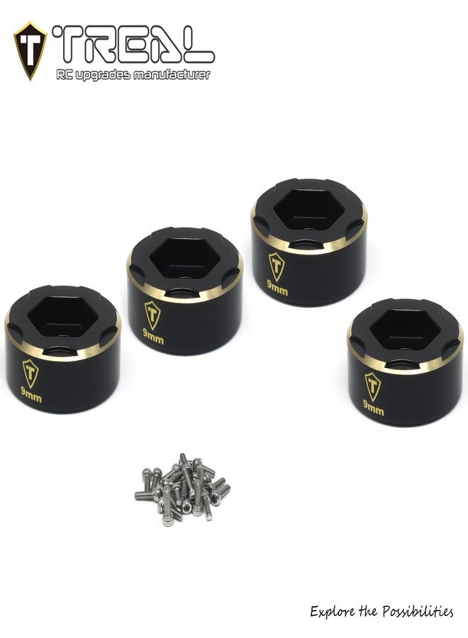 TREAL 2.2 Wheel Hubs Brass Weights Extended Spacers Widen Adapters Compatible with 1/10 RC Crawlers (9mm) - Image 2